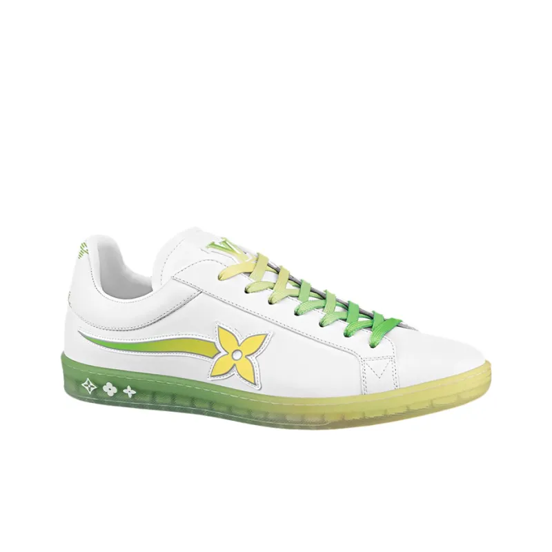 LOUIS VUITTON Luxembourg Samothrace Trainers 'White Yellow Green'-1