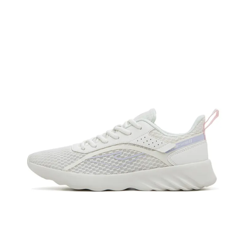 Erke Low Top Sports Casual Shoes Women's Light White-0