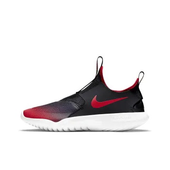 Nike Flex Runner Cushioning Anti-Slip And Wear-Resistant Low-Top Running Shoes GS Black Red