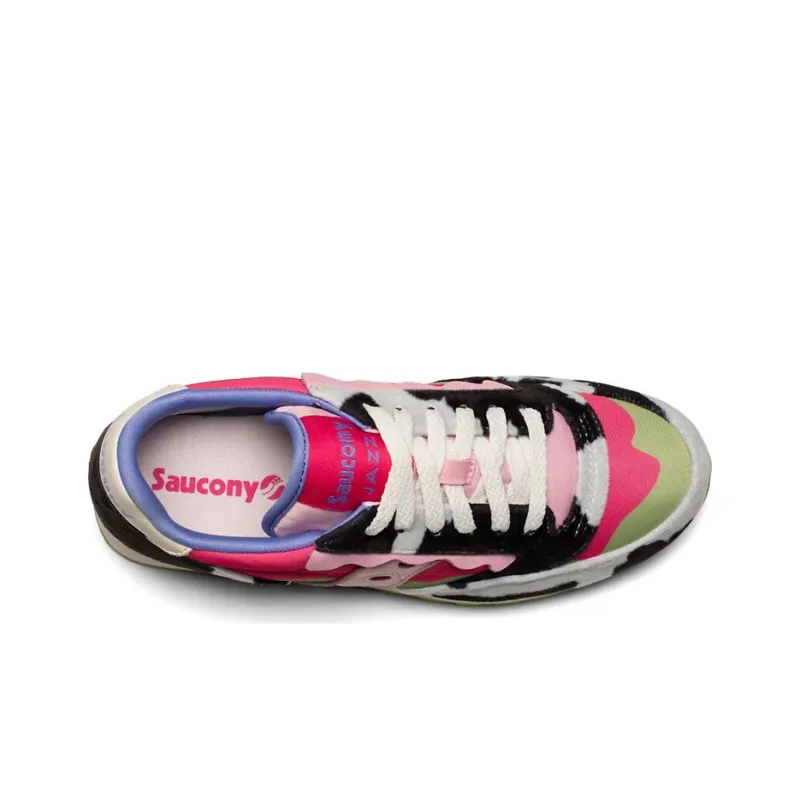 Saucony Jazz Triple Running Shoes Unisex Low Top Red/Black/Green/Pink-3