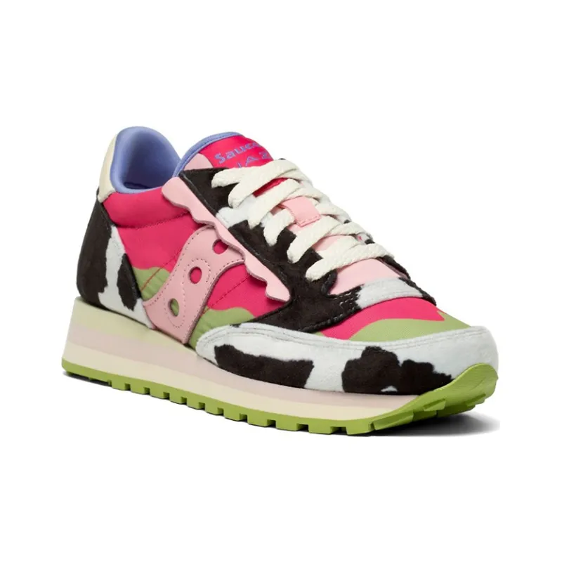 Saucony Jazz Triple Running Shoes Unisex Low Top Red/Black/Green/Pink-2