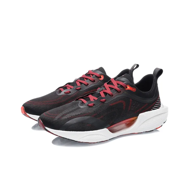 LiNing Super Light 18 䨻 Low Top Running Shoes Men's Black Red-2