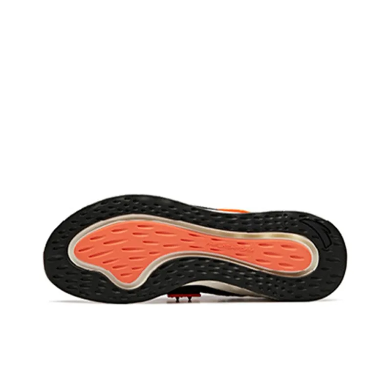 Anta Shock Absorbers Low Top Running Shoes Men's Black Orange-5