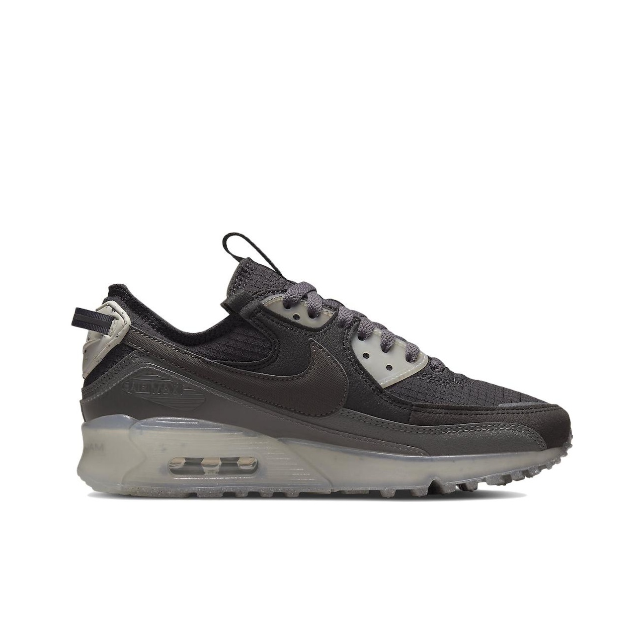 Nike deals Air Max 90 Leather Shoes in Black/Thunder Grey/Aurora/Metallic Dark Grey