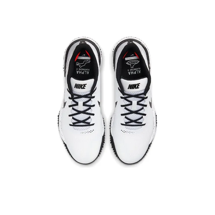 Nike Alpha Huarache Elite 3 Turf 'White Black'-3