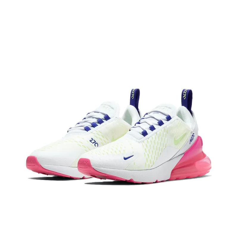 Nike Air Max 270 White Volt Pink Blast Indigo Women's-2