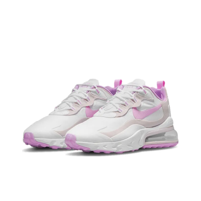 Nike Air Max 270 React 'White Fuchsia Glow Platinum Violet' Women's-2