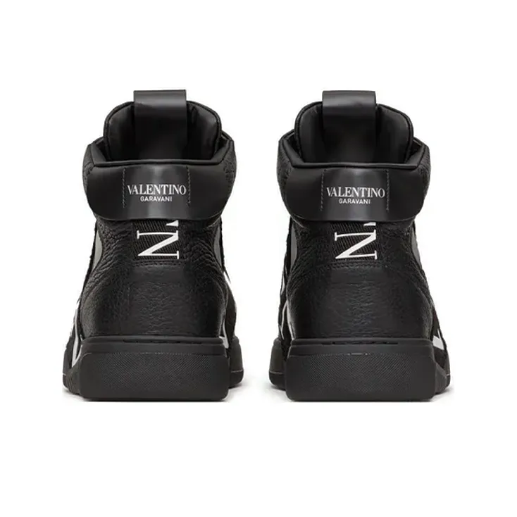 Valentino VL7N High Top Stylish Skateboarding Shoes Men's Black-4