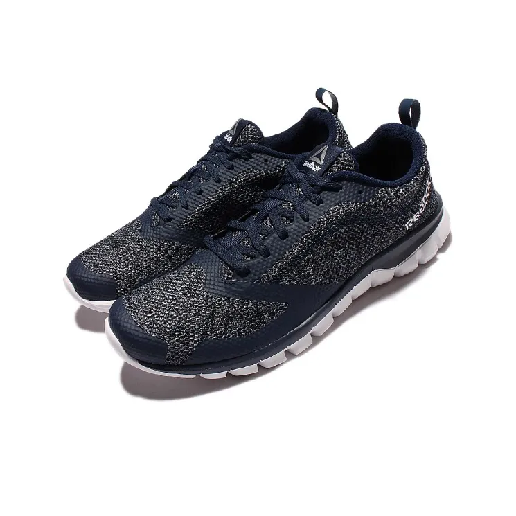 Reebok Sublite Authentic 4.0 Wear-Resistant Low-Top Running Shoes Men's Gray Blue-2
