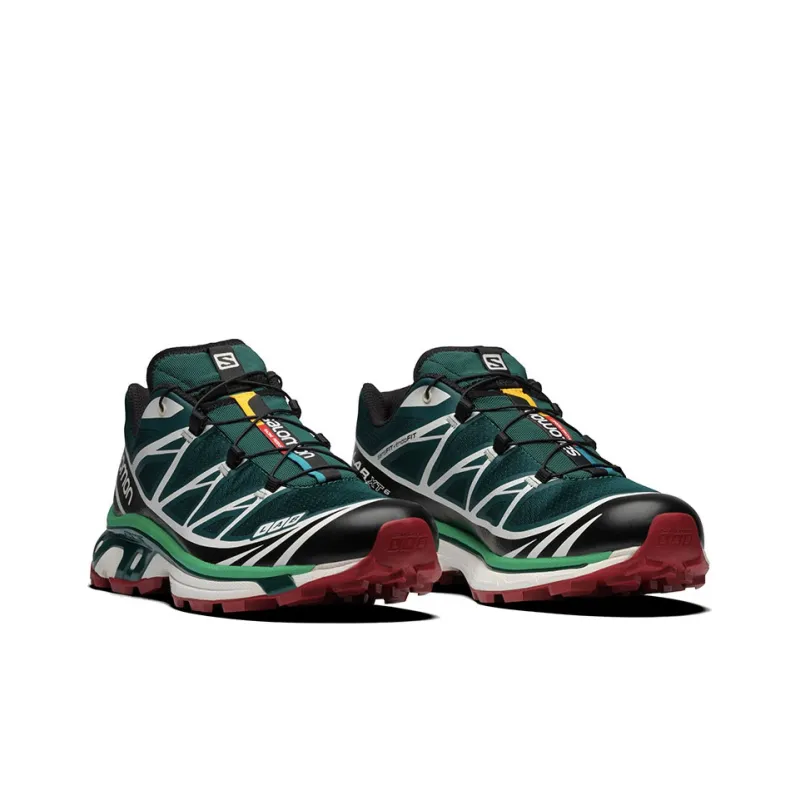 SALOMON XT-6 Running Shoes Unisex Low-Top Bamboo Green/Black/White-1