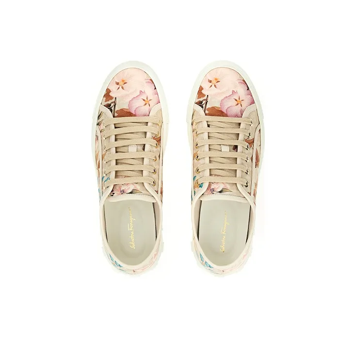 Ferragamo Skateboard Shoes Women's Low-Top Multicolor-2