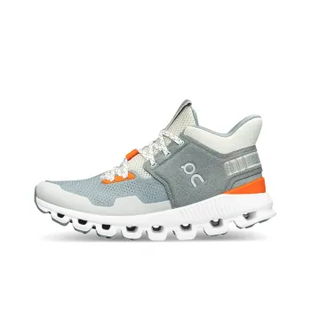 On Cloud Hi Cushioning Anti Slip And Wear Resistant Low Top Running Shoes Women's Gray Blue