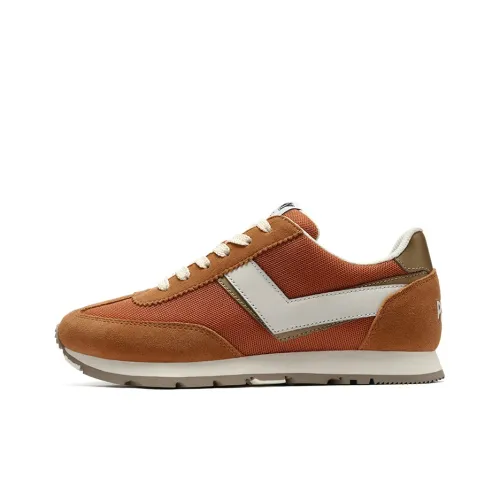 PONY Cushioning Anti-Slip And Wear-Resistant Coverage Lightweight Low-Top Running Shoes Women's Pink Orange