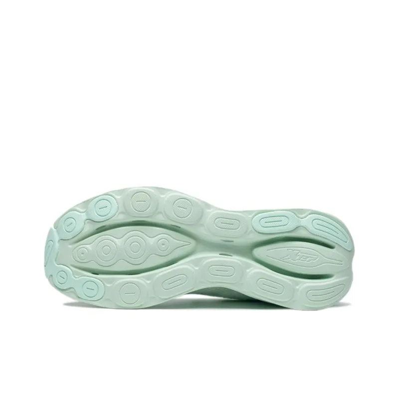 XTEP Shock Absorbers Slip Resistant, Abrasion Resistant, Breathable Low Top Running Shoes Women's Foam Green-3
