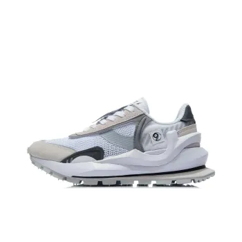 LiNing Running Shoes Women's Low Top Standard White/White Sand Gray/Shadow Gray