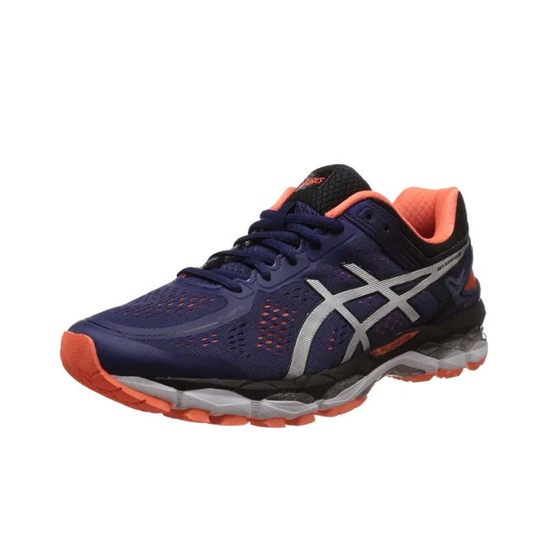 Asics Gel-Kayano 22 Wear-Resistant Low-Top Running Shoes Men's Blue Orange 2E-Width-1