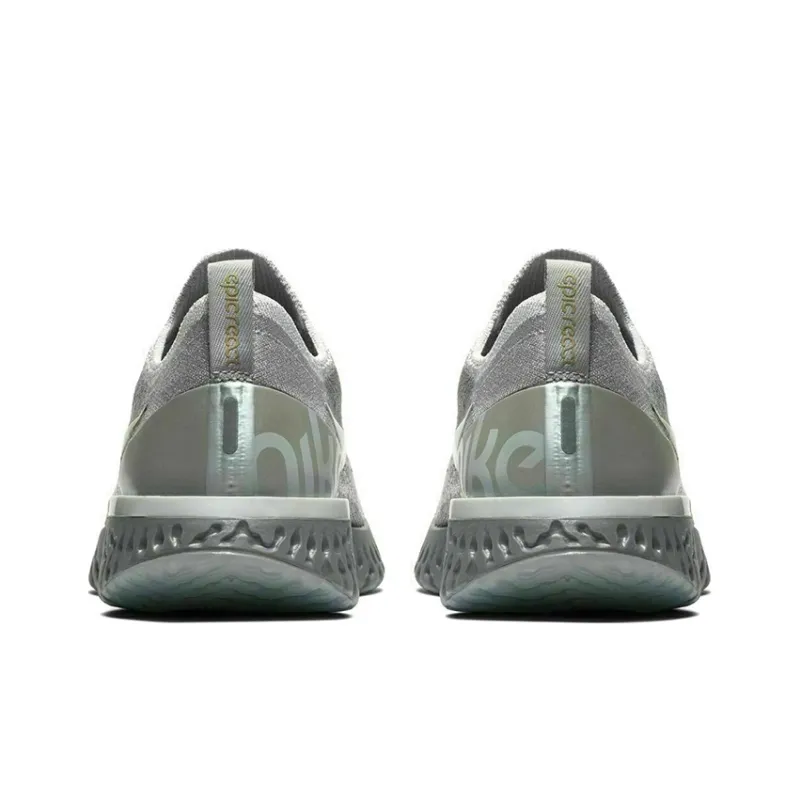 Nike Epic React Flyknit Vast Grey Metallic Gold Women's-4