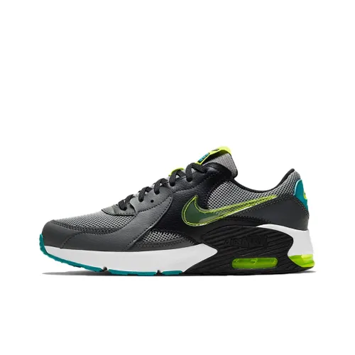 Nike Air Max Excee Running Shoes Women's Low-Top Gray/Green/Yellow