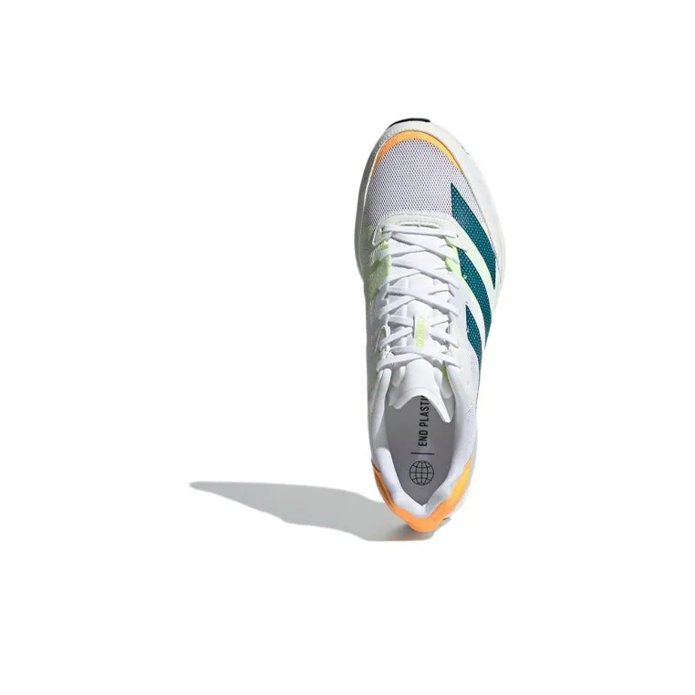Adidas Adizero Adios 6 'White Teal Flamingo Orange'-4