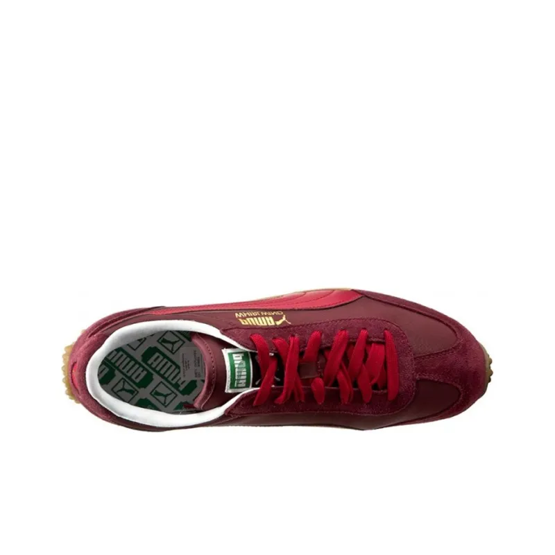 PUMA Whirlwind Classic Cushioning Anti-Slip Wear-Resistant Breathability Low-Top Running West Men's Red-2