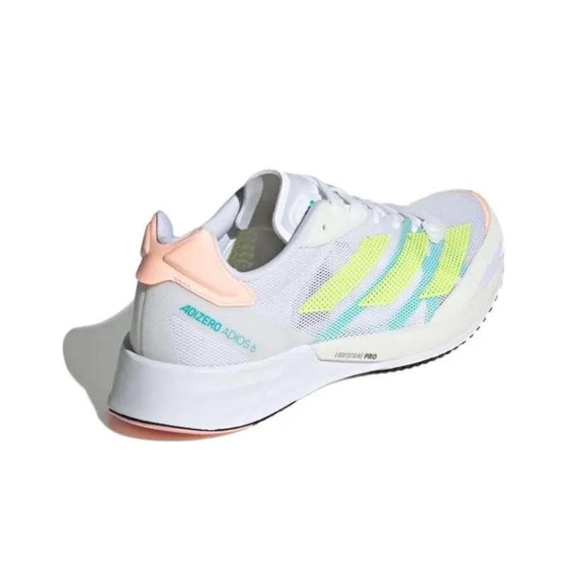 Adizero Adios Women's Adidas 6 'White Pulse Lime' Women's-3