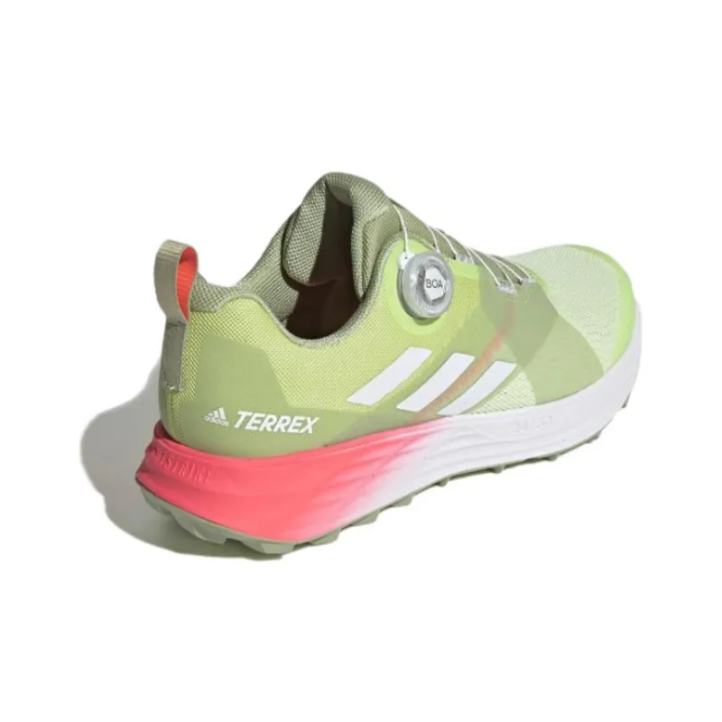 Adidas Terrex Two Boa Trail Running Anti-Slip Wear-Resistant Low-Top Running Shoes Men's Green-3
