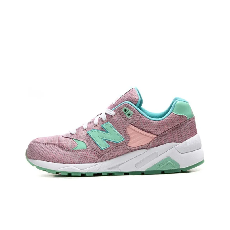 New Balance 580 Shoes Grey/Pink/Red Women's-0