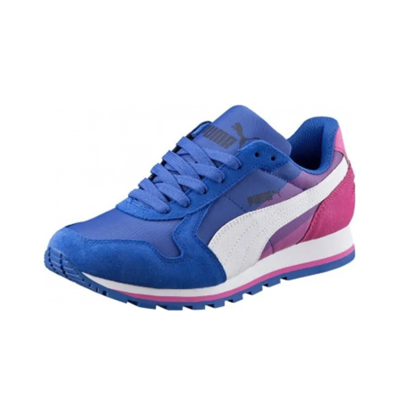 PUMA Running Shoes Unisex Mid Top Blue/Pink-1