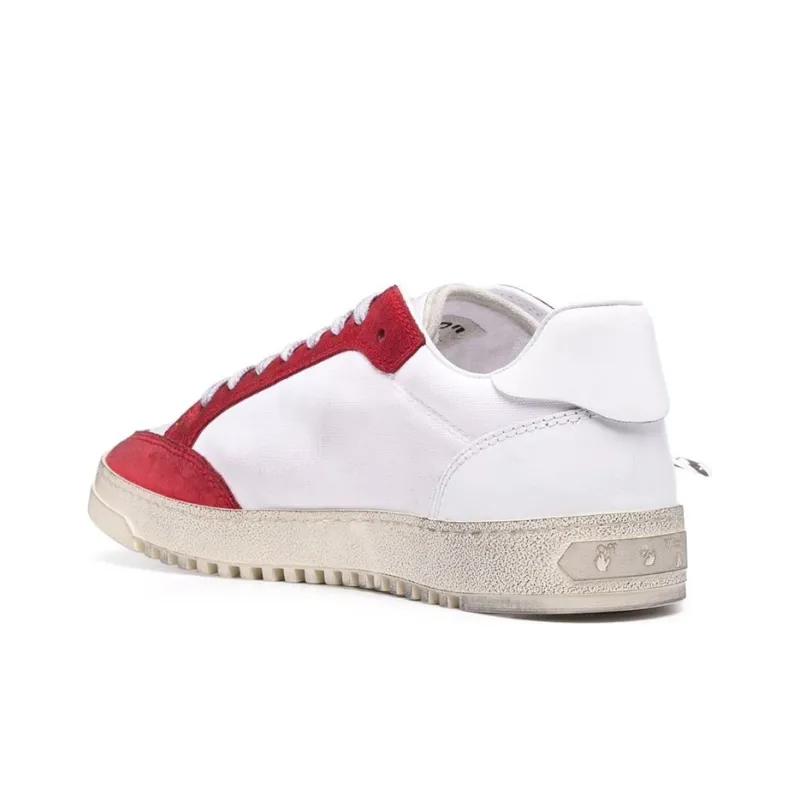 OFF WHITE Vulcanized 5.0 Low Top White Red-2