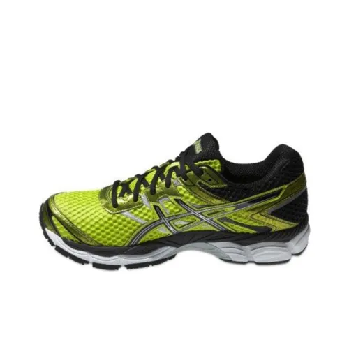 Asics Gel-Cumulus 16 Wear-Resistant Low-Top Running Shoes Men's Black Yellow