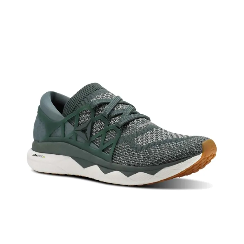 Reebok Floatride Run Lightweight And Breathable Low-Top Running Shoes Men's Gray Green-2