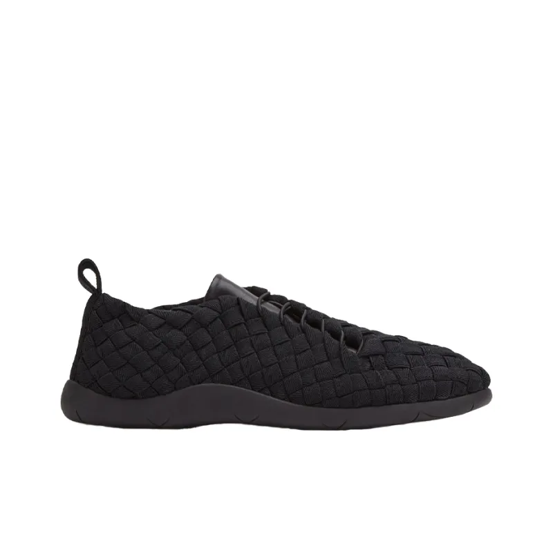 Bottega Veneta Plat Abrasion Resistant Low Top Running Shoes Men's Black-1