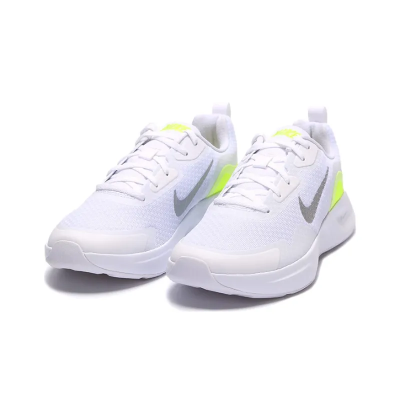 Nike Wearallday Low-Top Marathon Running Shoes Men's White Yellow-2