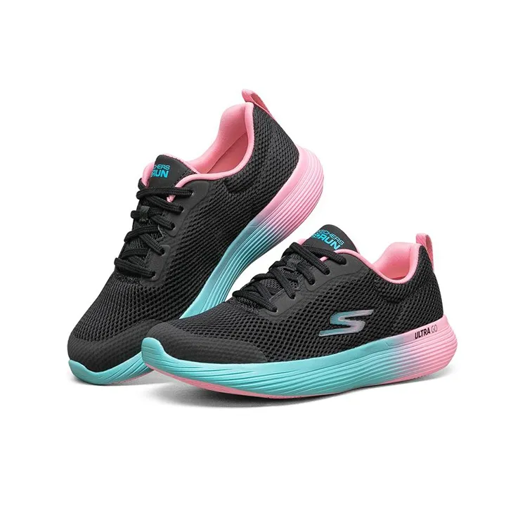 Skechers Go Run 400 V2 Low Top 'Black Blue Pink' Women's-2