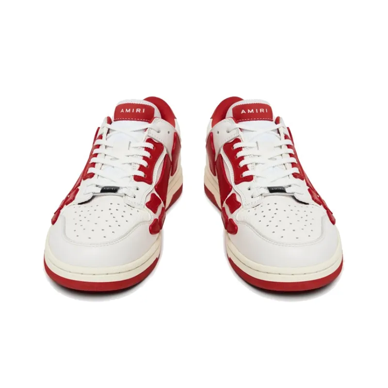 AMIRI Skel Top Low White Red-2