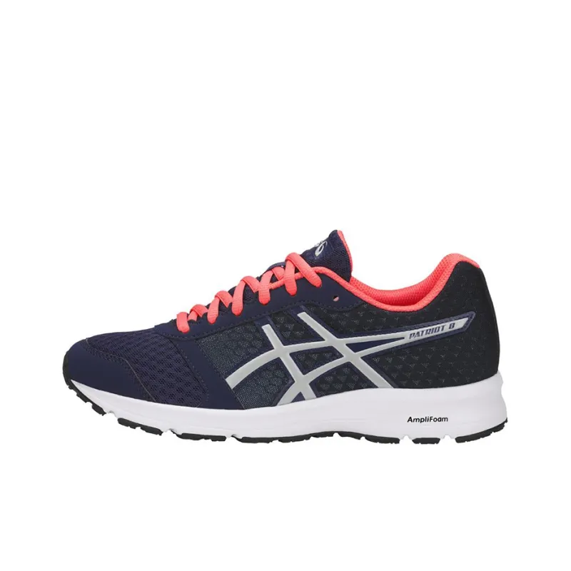 Asics Patriot 9 Wear-resistant And Lightweight Low-Top Running Shoes Women's Blue Orange-0