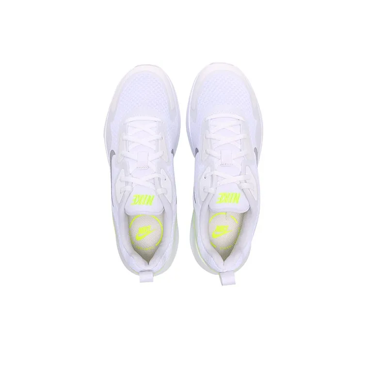 Nike Wearallday Low-Top Marathon Running Shoes Men's White Yellow-3