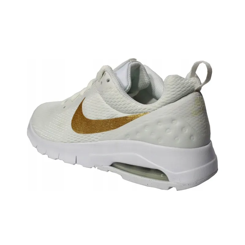 Nike Air Max Motion Cushioning Anti-Slip And Wear-Resistant Low-Top Casual Running Shoes Men's White Gold-2