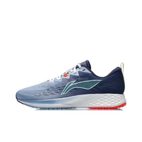 LINING Red Hare 4 Running Shoes Men Low-Top Teal/Navy