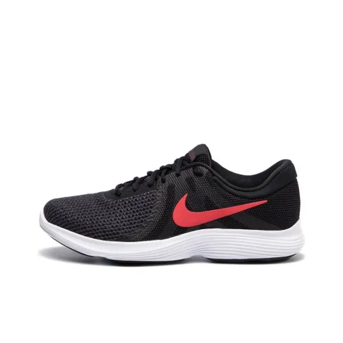 Nike REVOLUTION 4 Running Shoes Men Low-Top Black/Red