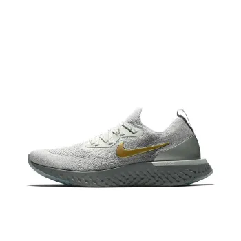 Nike Epic React Flyknit Vast Grey Metallic Gold Women's