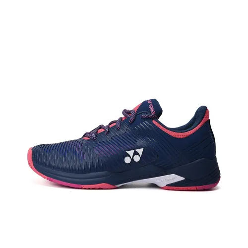 YONEX Tennis Shoes Women's Low-Top Navy Blue/Pink