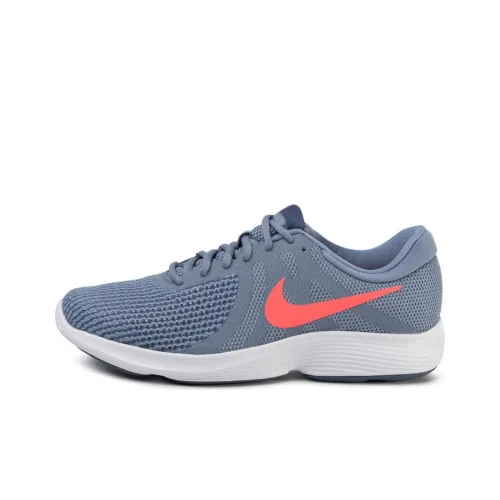 Nike REVOLUTION 4 Running Shoes Men Low-Top Blue/Orange