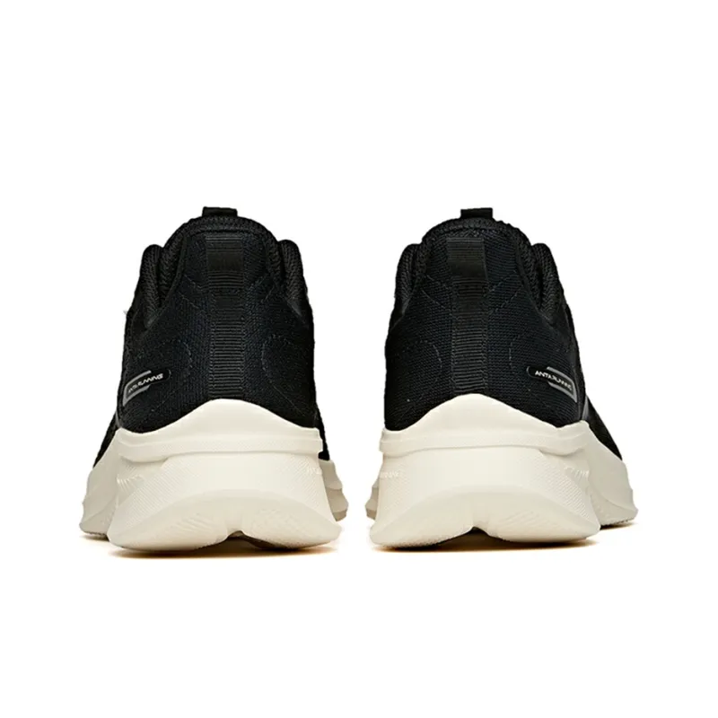 Anta Hydrogen Run Cushioning, Slip Resistant, And Abrasion Resistant Low Top Running Shoes Women's Black White-3
