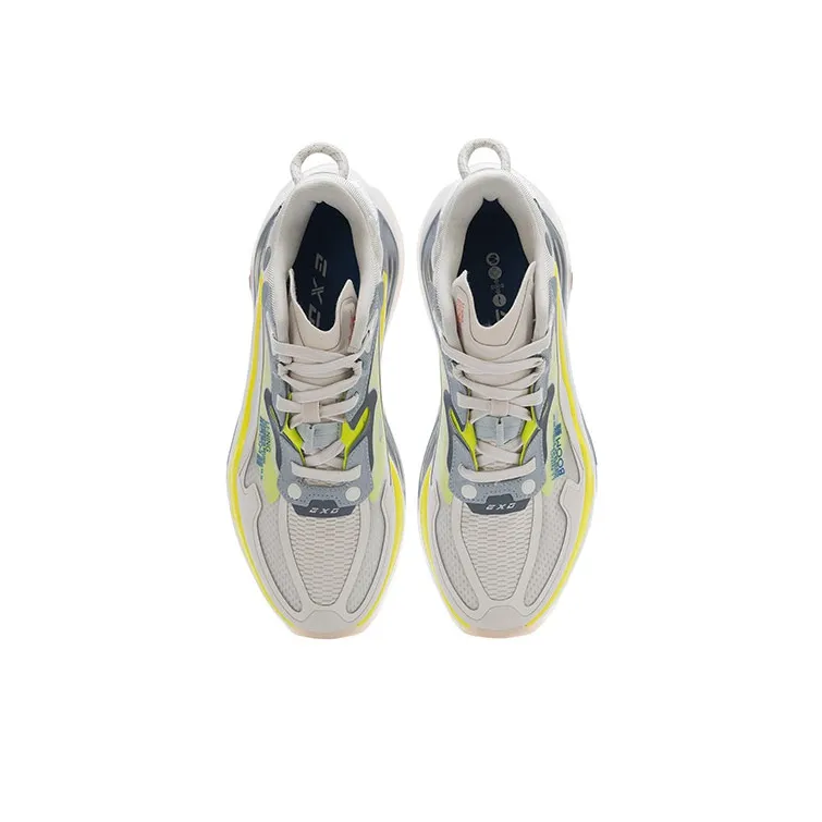 LiNing Running Shoes Men Low Top Gray/White-3