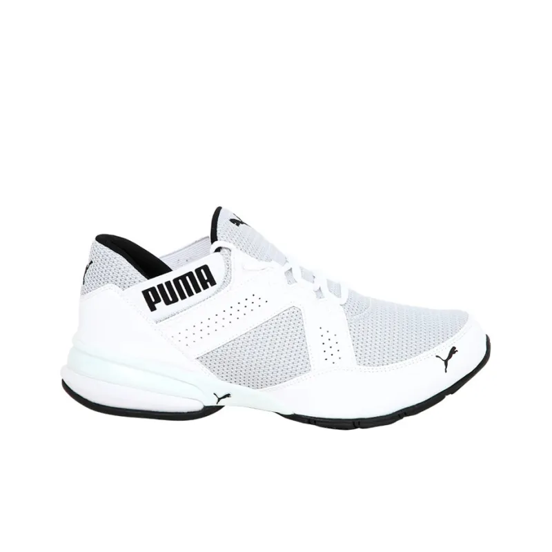 PUMA Enzo Anti-Slip And Wear-Resistant Cushioning Breathable Coverage Low-Top Running Shoes Men's White Black-1