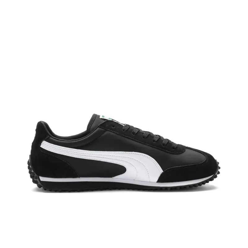 PUMA Whirlwind Classic Cushioning Anti-Slip Wear-Resistant Breathability Low-Top Running Shoes Men's Black White-1