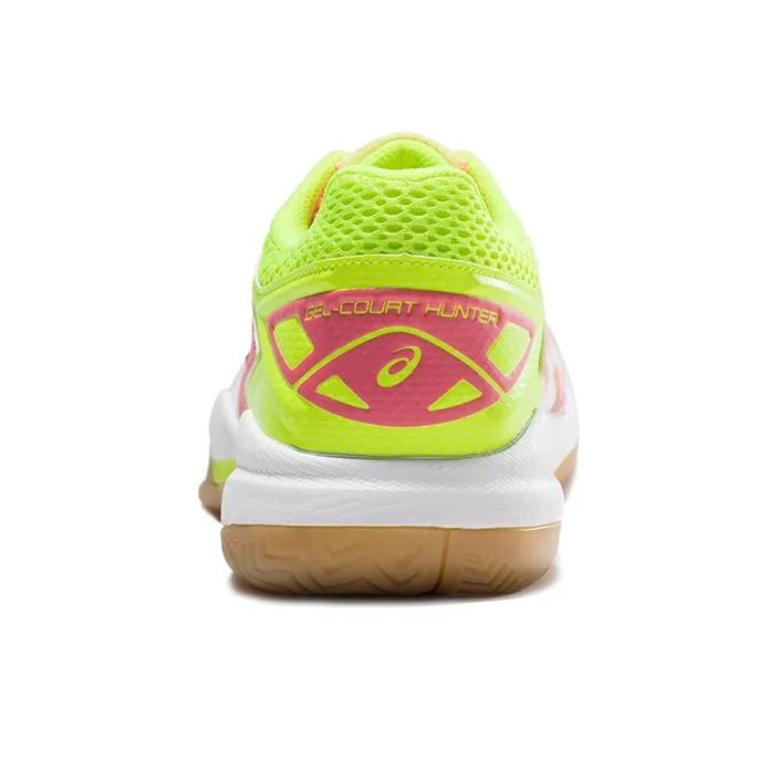 Asics Gel-Court Hunter Anti-Slip And Wear-Resistant Breathable Low-Top Running Shoes Women's Pink Yellow-4