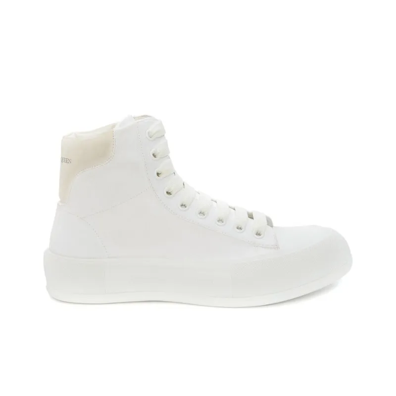 Alexander McQueen Deck Plimsoll High Top White-1