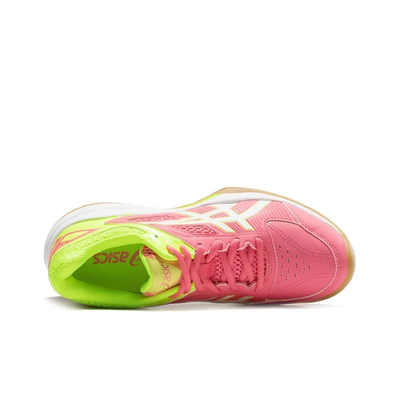 Asics Gel-Court Hunter Anti-Slip And Wear-Resistant Breathable Low-Top Running Shoes Women's Pink Yellow-3
